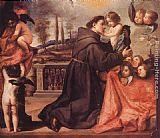 Antonio de Pereda St Anthony of Padua with Christ Child painting